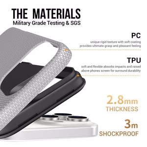 Dėklas Perfectionists Triangle Mag Case Apple iPhone 15 Pro Max sidabrinis