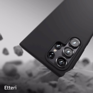 Силиконовый чехол Etteri Mag для Samsung Galaxy S25 Ultra чёрный