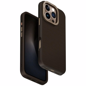 Uniq Keva Max Magclick įkrovimo kamera su stovu dėklas telefonui iPhone 16 Pro - ruda