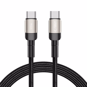 "Tech-Protect UltraBoost Evo" USB-C / USB-C PD kabelis 100W 5A 2 m - titano spalvos