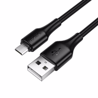 Kabelis USB A į Micro USB Hoco 2,4A 1 m X120 juodas