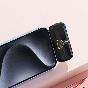 Mini išorinė baterija Dudao K20SL 5000mAh su Lightning / USB-C jungtimis (juoda)