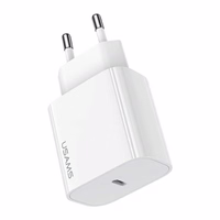 USAMS Tinklo įkroviklis 1xUSB-C T65 PD20W (only head) PD Fast Charging baltas CC226TC01 (US-CC226)