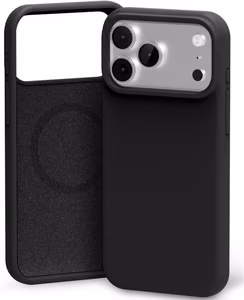 Dėklas Mercury Pure Magsafe Silicon Case Apple iPhone 17 Pro Max juodas