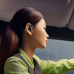 OWS Dudao U4A Bluetooth 5.3 IPX5 verslo ausinė - juoda