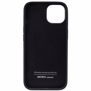 Audi sintetinės odos dėklas telefonui iPhone 14 6.1" juodas/juodas kietas dėklas AU-TPUPPCIP14-TT/D1-BK