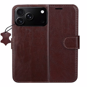 Smart Luxe odinis dėklas, skirtas iPhone 17 Pro 6,3" / 18 Pro 6,3", rudas