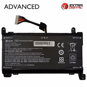 Nešiojamo kompiuterio baterija HP FM08, 5200mAh, 16 pin, Extra Digital Advanced