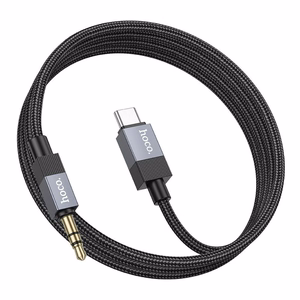Audio adapteris Hoco (UPA32B) USB-C į 3,5mm(p) juodas (1M)