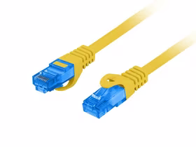 LANBERG PATCHCORD S/FTP CAT.6A 3M GELTONAS LSZH