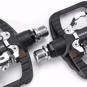 Rockbros PD303 pusiau fiksuojami platforminiai dviračio pedalai – juodi