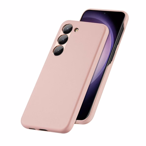 Dux Ducis Grit dėklas Samsung Galaxy S23+ eleganti dėklas iš dirbtinės odos rožinė