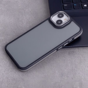 Crystal juodas dėklas for Xiaomi Redmi Note 14 5G (Global) pilkas