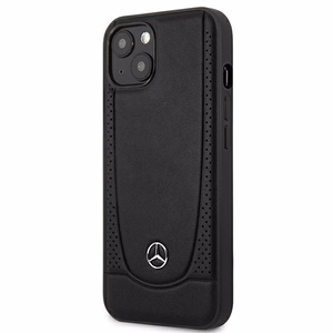 Mercedes MEHCP14MARMBK iPhone 14 Plus 6.7 "juodas / juodas kietasis dėklas odinis Urban