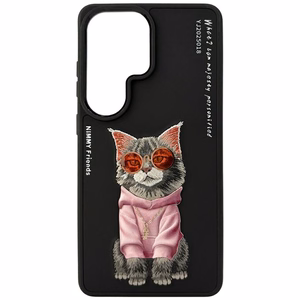 Nimmy Glasses Cool Cat dėklas Samsung Galaxy S26 Ultra juodas