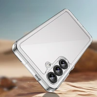 Kosminės erdvės dėklas su geliniu rėmeliu Samsung Galaxy S25+ - skaidrus