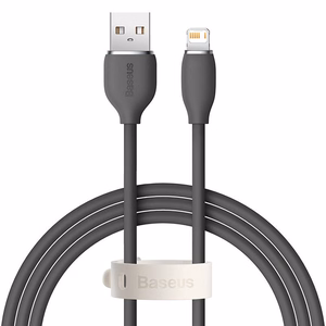 Baseus Jelly kabelis USB į Lightning, 2,4A, 1,2m (juodas)