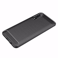dėklas LUX CARBON juodas HUAWEI Y8P