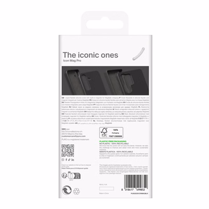 Puro Icon Mag silikoninis dėklas telefonui su MagSafe Samsung Galaxy S25 Ultra - juodas