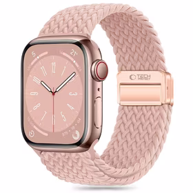 TECH-PROTECT NYLONMAG APPLE WATCH 6 / 7 / 8 / 9 / 10 / SE (40 / 41 / 42 MM) DULKIŲ ROŽINĖ