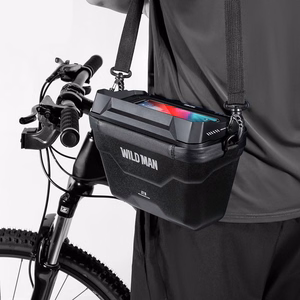 WILDMAN дорожная сумка для руля велосипеда на молнии, 3L (4"-7"), XT8, черная