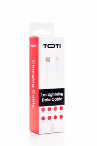 SEEK TOTI USB-A į Lightning, 1 m PVC duomenų laidas 2A (ne-MFI), baltas