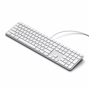 Laidinė klaviatūra USB A/USB C QWERTY Dual (Mac/Windows) Satechi Slim LX3 Wired sidabrinė