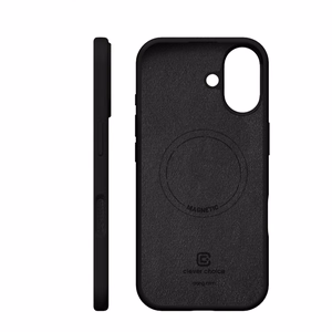 Crong Color Cover Magnetic MagSafe dėklas, skirtas iPhone 17, juodas