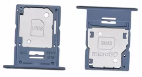 SIM kortelės laikiklis Samsung A155 A15 4G Blue originalus (service pack)