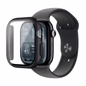 Защитное стекло AmazingThing Radix с чехлом для Apple Watch Series 11 46 мм — чёрный