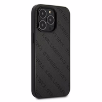 Karl Lagerfeld perforuotas Allover dėklas iPhone 13 Pro / 13 6.1" - juoda