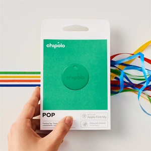 Chipolo POP Bluetooth daiktų ieškiklis su keičiama baterija, skirtas iOS ir Android, žalias