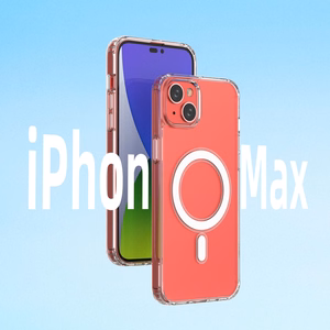 Skaidrus magnetinis dėklas su MagSafe, skirtas iPhone 14 Plus su sidabriniu žiedu – permatomas