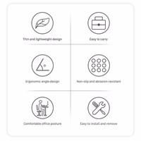 Nillkin Ascent reguliuojamas nešiojamojo kompiuterio stovas pilkas