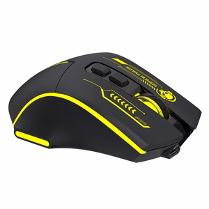 Wozinsky WMGB-1181 Wireless Optical Gaming Mouse 3200 DPI with Built-in Battery and Backlight - Black and Yellow