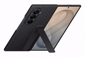 XF976SBE karboninis dėklas su stovu Samsung Galaxy Fold 8 Ultra, juodas