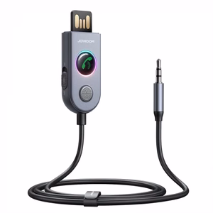 Adapteris Joyroom JR-CB6 pilkas (Įvestis: Bluetooth 5.3 / Išvestis: AUX)