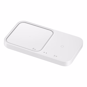 100% originalus belaidis įkroviklis Samsung Duo EP-P5400TWEGEU, baltas, 15W, su tinklo įkrovikliu ir kabeliu