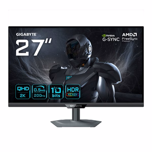 GIGABYTE G27Q20 27 col. QHD žaidimų monitorius 2560x1440 200Hz 0.5ms 350 cd/m2 G-Sync suderinamas FreeSync Premium HDR10 HDMI 2.0 DisplayPort 1.4