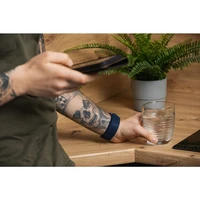 FORCELL F-DESIGN FS05 dirželis SAMSUNG laikrodžiui 22 mm juodas