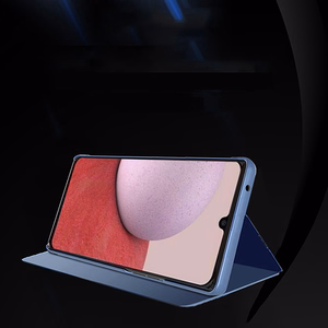 Dėklas telefonui Clear View Case Samsung Galaxy A14 atverčiamas dėklas mėlynas