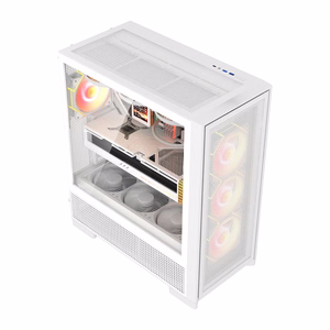 DarkFlash AIRNOVA computer dėklas (baltas) + 3 fans