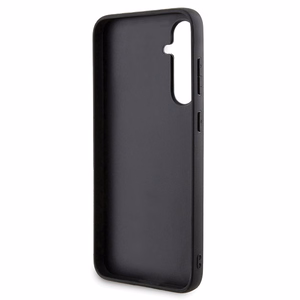 Karl Lagerfeld Gripstand Saffiano Karl&Choupette Pins dėklas Samsung Galaxy S23 FE - juodas
