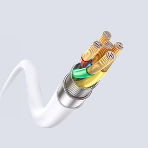 Dudao L25SC 60W USB-C - USB-C laidas su minkštu silikoninu apvalkalu 2m - baltas