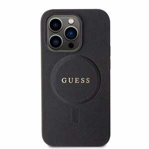 Guess GUHMP15XPSAHMCK iPhone 15 Pro Max 6.7" juodas/juodas hardcase Saffiano MagSafe