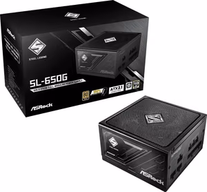 ASRock STEEL LEGEND 650W 80 Plus Gold maitinimo blokas (90-UXS065-GFEAAA)