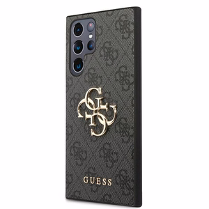 Guess GUHCS22L4GMGGR S908 S22 Ultra pilkas/grey hardcase 4G Big Metal Logo