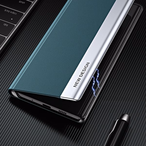 Sleep Case Pro dėklas telefonui Samsung Galaxy S23+ su atverčiamu stovu mėlyna