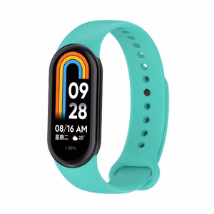 SILIKONINIS DIRŽELIS MI BAND 8/M8 (10). MĖTINIS