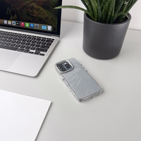 Blizgus dėklas telefonui iPhone 16 Pro - skaidrus su blizgučiais